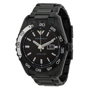 FX04146B NWT Emporio Armani Fashion Men's Quartz Steel Authentic Watch